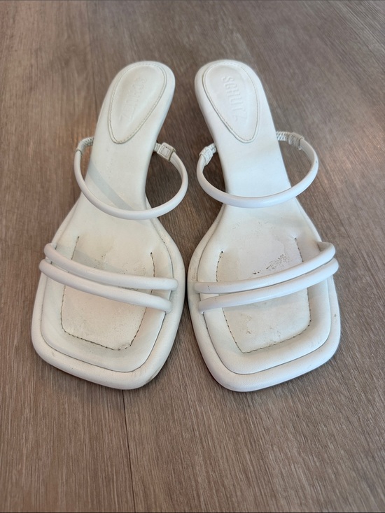 SCHUTZ Shoes - Schutz White Agatha Mini Heel 7